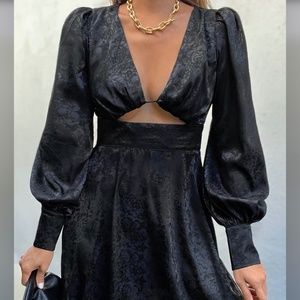 Rosalia Black Mini Dress NWT